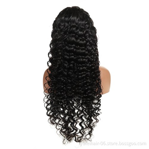 Cuticle Aligned Virgin Indian Hair Wig Raw Unprocessed Lace Frontal Wig Deep Wave Women Human Hair Lace Front Wigs